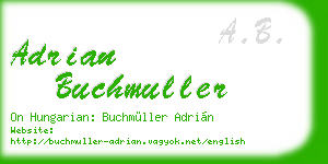 adrian buchmuller business card