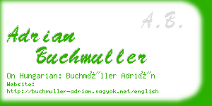 adrian buchmuller business card